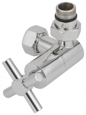 Вентиль 3D правый (крест) G 1/2" НР x G 3/4" НГ